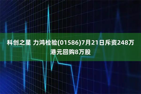 科创之星 力鸿检验(01586)7月21日斥资248万港元回购8万股